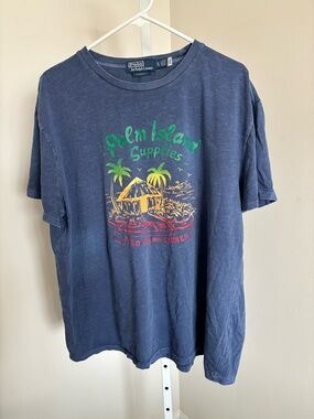 Polo Ralph Lauren Navy Blue Graphic Crewneck Tee